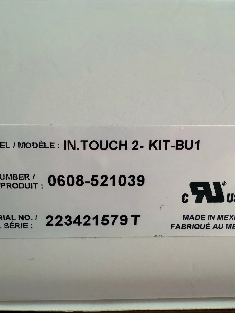BU InTouch 2 Home Transmitter - Blue NIB